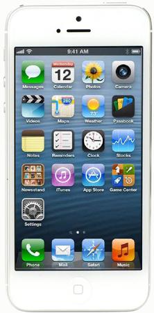 Смартфон Apple iPhone 5 64Gb White & Silver - Нягань